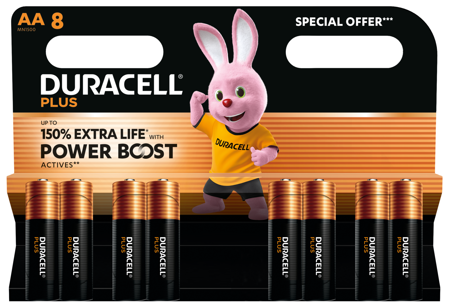 Duracell Special Offer Power Boost Active AA Pack of 8